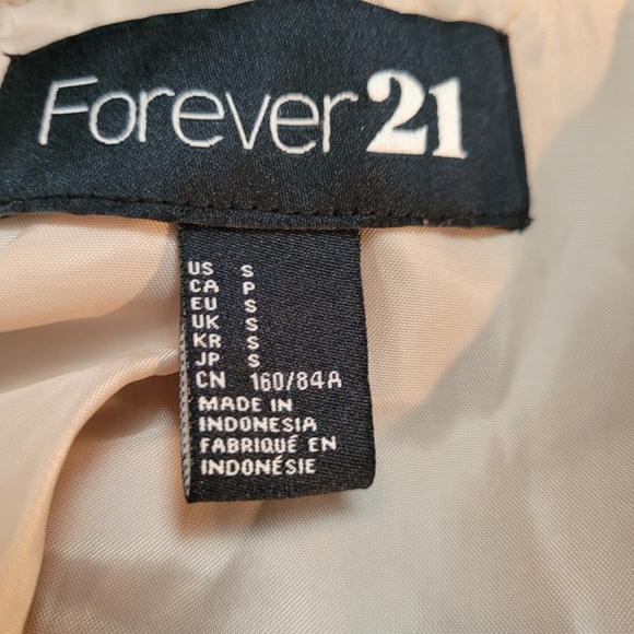 FOREVER 21 Blazer Jacket Black Cropped Tuxedo Size S - Picture 6 of 8